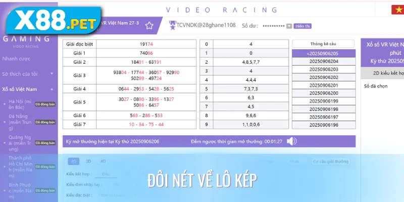 Chiến thuật soi cầu lô kép bất bại từ chuyên gia X88